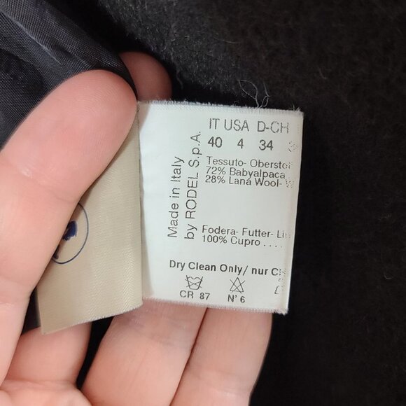 CINZIA Rocca 4 Baby Alpaca Trench Long Coat - Picture 5 of 7